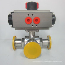 304 cf8 PPL sealing sanitary stainless steel sanitary pneumatic ball valve